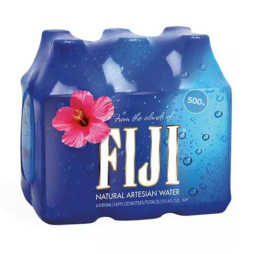 Fiji Natural Artesian Water, Bottles (Pack of 6)