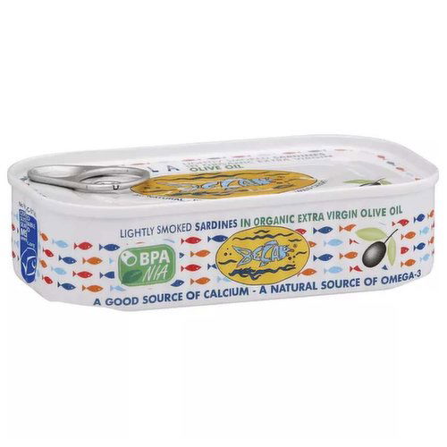 Bela Sardines, Lightly Smoked, In Organic Extra Virgin Olive Oil