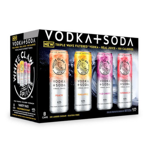 White Claw Vodka Soda Variety (8-pack)