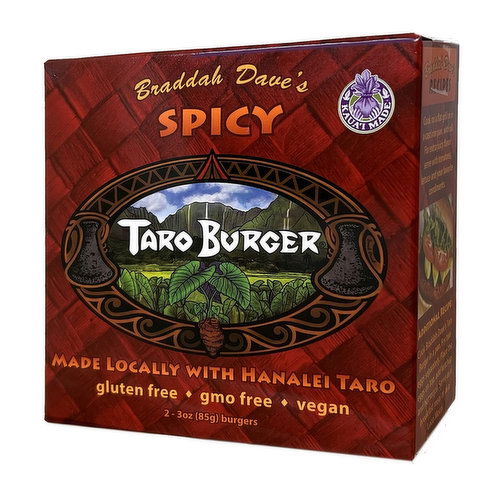 Braddah Dave's Taro Burger Spicy