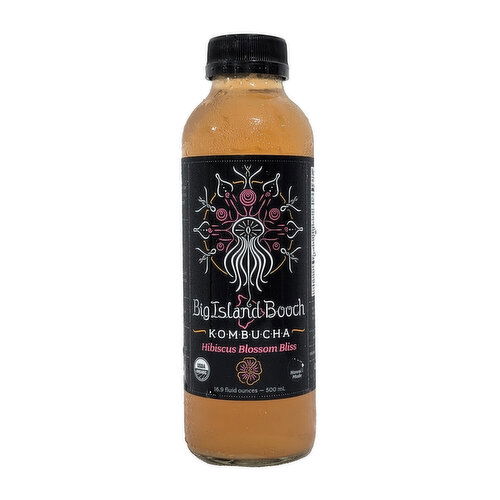 Big Island Booch Kombucha, Hibiscus Blossom Bliss