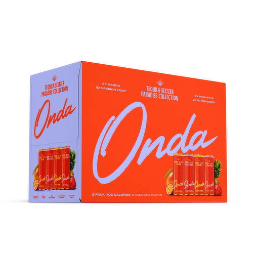 Onda Tequila Seltzer Paradise Variety (8-pack)