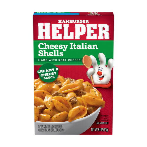 Hamburger Helper Cheesy Italian Shells Pasta & Sauce Mix