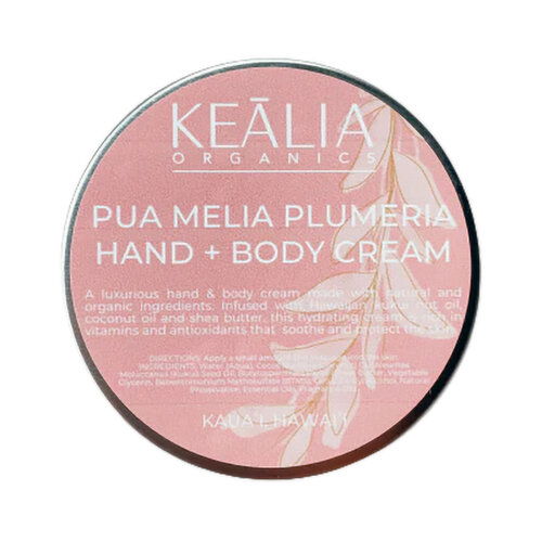 Kealia Organics Hand & Body Cream Plumeria