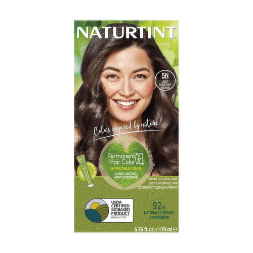 Naturtint 5N Light Chestnut Brown Permanent Hair Color Gel