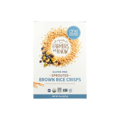 One Degree Organic Foods Gluten Free Sprouted Brown Rice Crisps