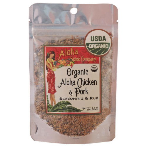 Aloha Organic Spice, Chicken & Pork Rub