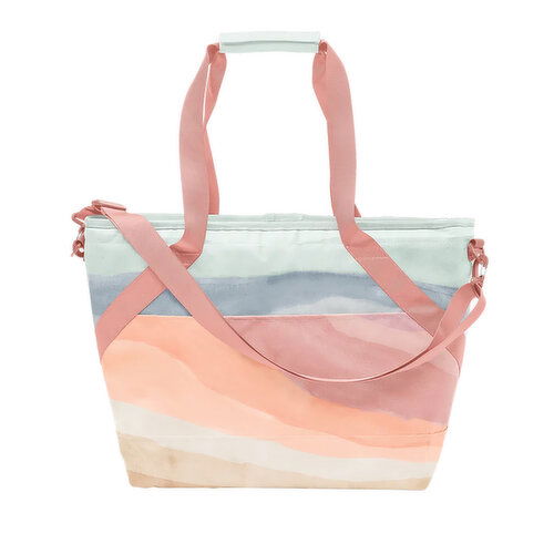 Talking Out of Turn Ice Princess Sunset Stripe Cooler Bag