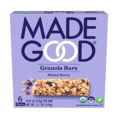 MadeGood Granola Bars, Mixed Berry