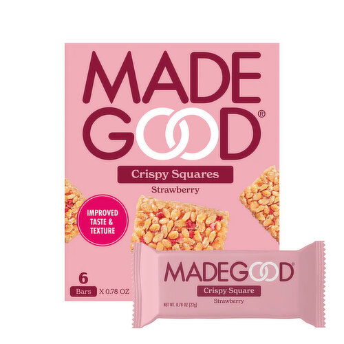 MadeGood Crispy Square Strawberry