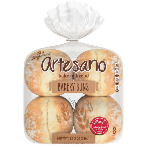 Artesano Hamburger Buns 8pk