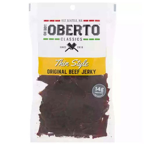 Oberto Original Beef Jerky, Thin Style