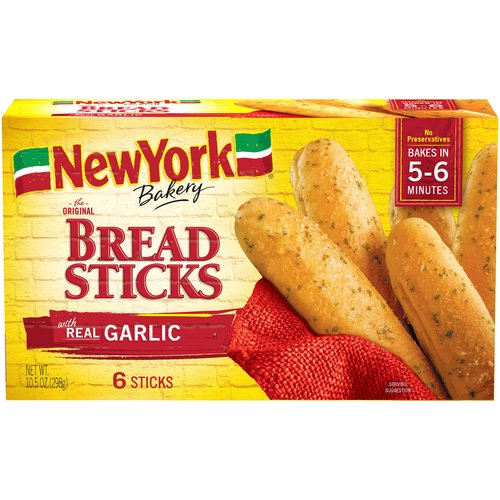 New York Bread Sticks, Original, Garlic