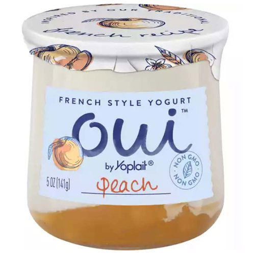 Yoplait Oui French Style Yogurt, Peach