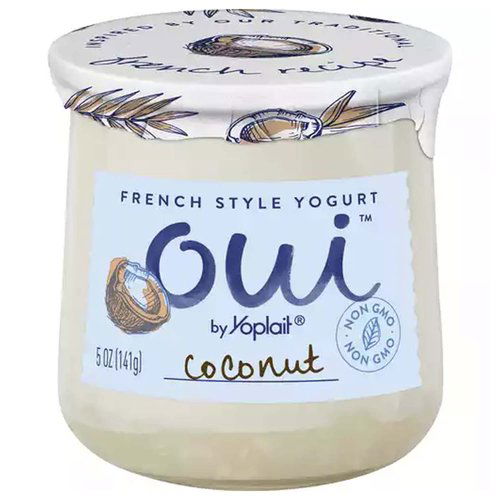 Yoplait Oui French Style Yogurt, Coconut