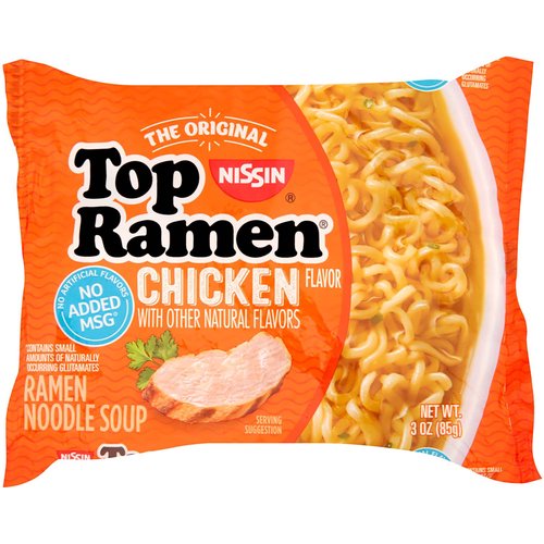 Nissin Top Ramen, Chicken Flavor Ramen Noodle Soup