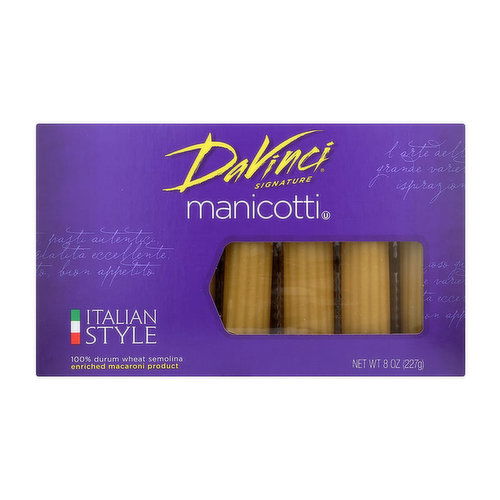 DaVinci Manicotti-Cannelloni For Stuffing