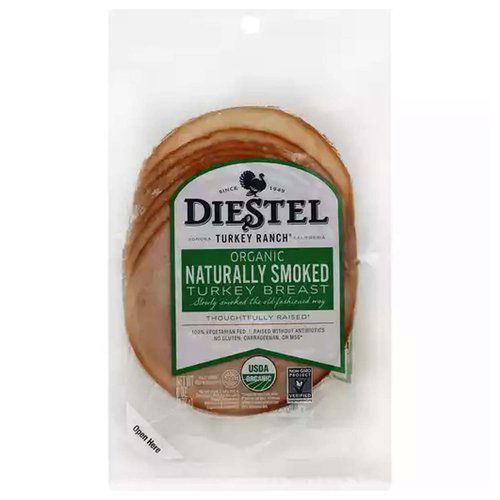 Diestel Organic Turkey Breast, Naturally Smoked
