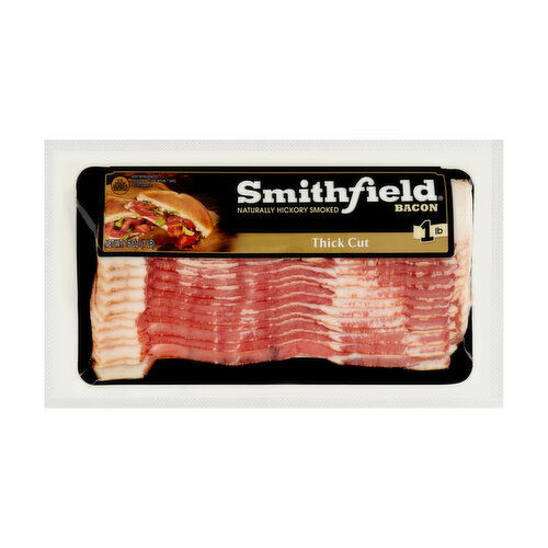 Smithfield Naturally Hickory Smoked Thick Cut Bacon