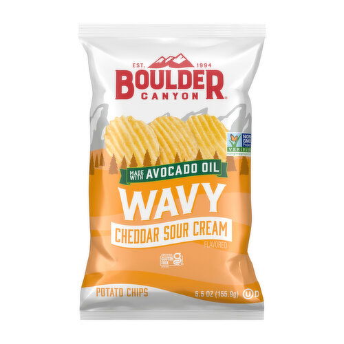Boulder Canyon Wavy Cheddar Sour Cream Flavored Potato Chips