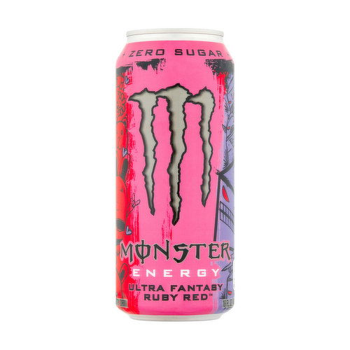 Monster Energy Zero Sugar Ultra Fantasy Ruby Red Energy Drink