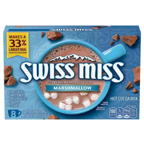 Swiss Miss Premium Hot Cocoa Mix, Mini Marshmallows