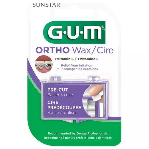 Gum Ortho Wax, With Vitamin E