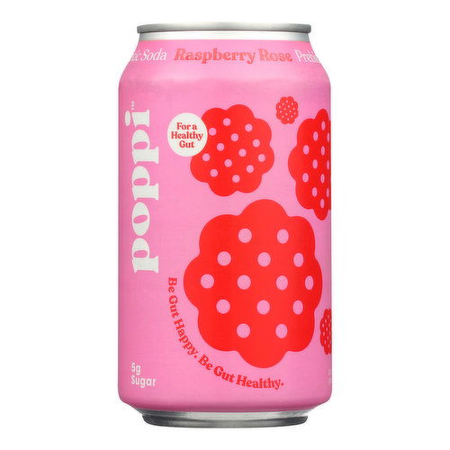 Poppi Prebiotic Soda Raspberry Rose