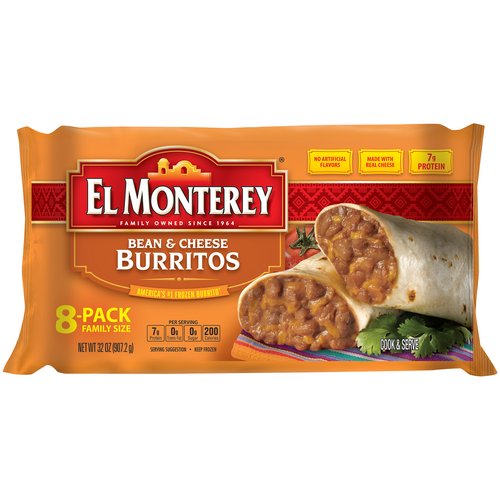 El Monterey Bean & Cheese Burritos