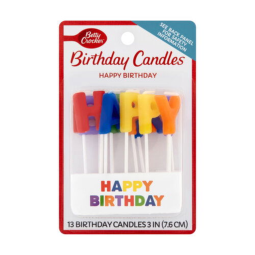 Betty Crocker Happy Birthday Candles