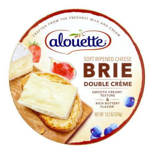 Alouette Brie Double Creme Soft Ripened Cheese