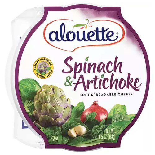 Alouette Spread, Spinach & Artichoke Soft Cheese