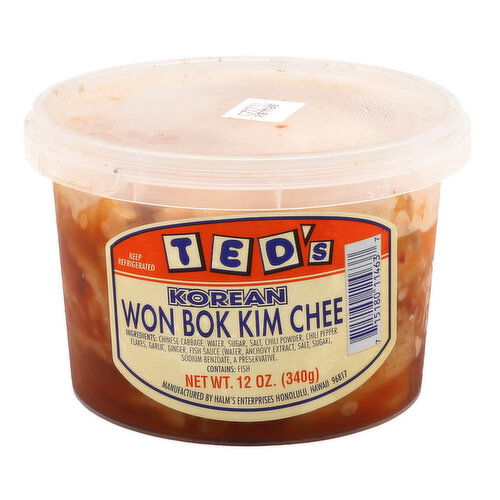 Ted's Korean Won Bok Kim Chee