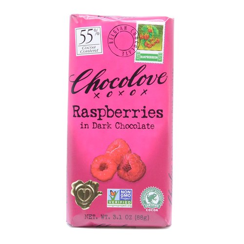 Chocolove Bar, Raspberries In Dark Chocolate