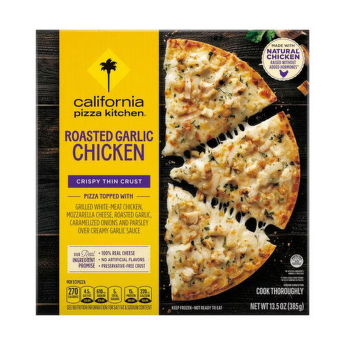 California Pizza Kitchen Roasted Garlic Chicken Pizza