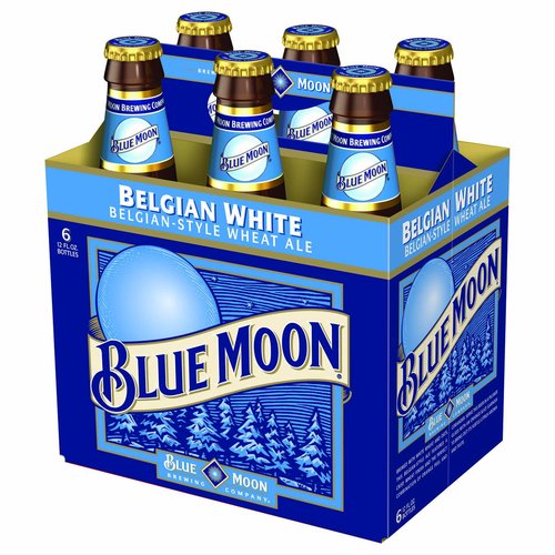 Blue Moon Belgian White Beer, Bottles (Pack of 6)