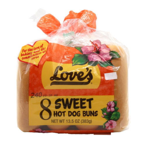 Love's Sweet Hawaiian Hot Dog Rolls