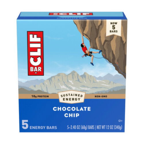 Clif Chocolate Chip Bars (5-pack)