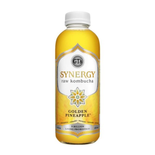 GT's Synergy Kombucha, Golden Pineapple