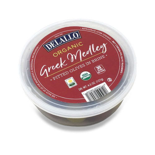 Delallo Organic Greek Medley Olives