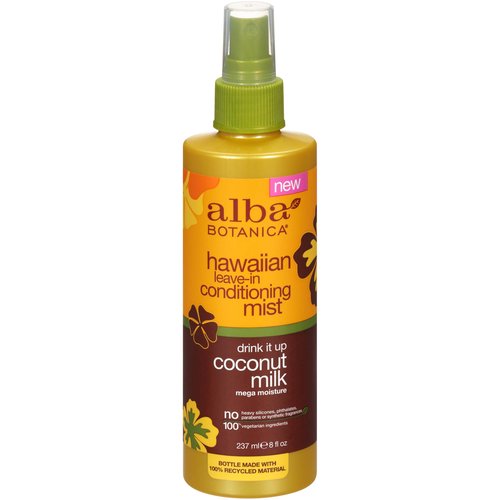 Alba Botanica Hawaiian Leave-In Conditioning Mist, Coconut Milk