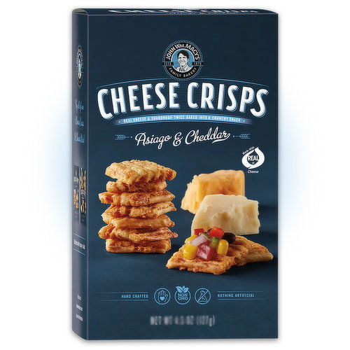 John Wm. Macy's Cheese Crisps Asiago & Cheddar