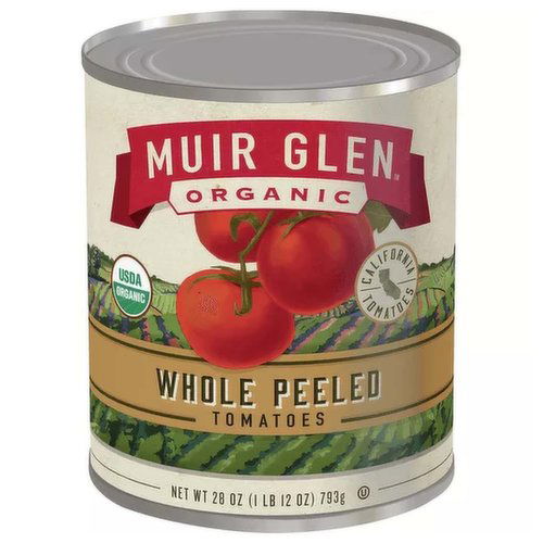 Muir Glen Organic Tomatoes, Whole Peeled