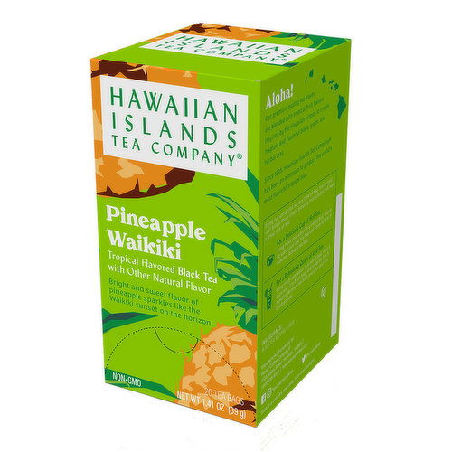 Hawaiian Islands Tea Pineapple Waikiki Black Tea Bags