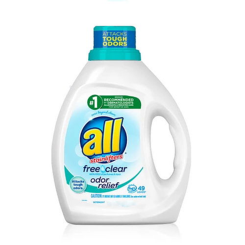 All HE Free Clear Detergent,  Odor Relief