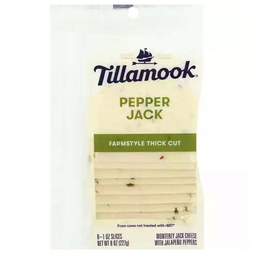 Tillamook Farmstyle Thick Cut Pepper Jack Sliced Cheese