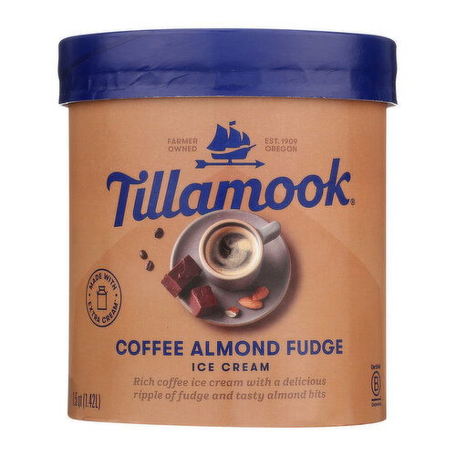 Tillamook Coffee Almond Fudge Ice Cream