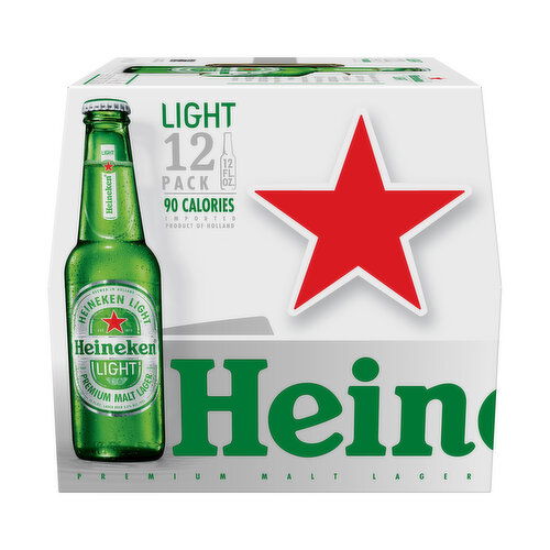 Heineken Light, Bottles (Pack of 12)