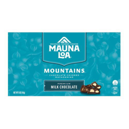 Mauna Loa Mountains, Milk Chocolate Covered Macadamia Nuts