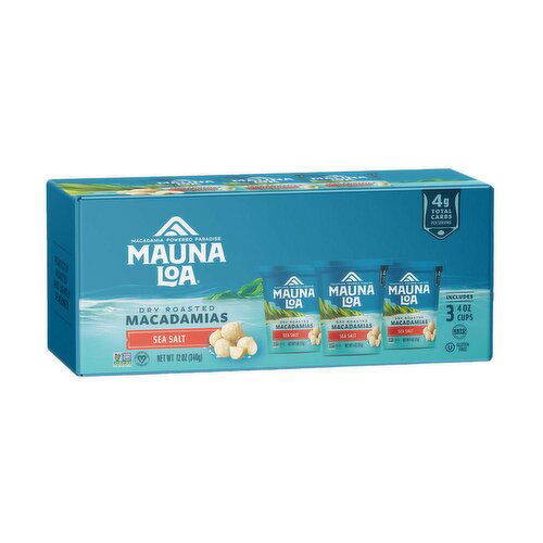 Mauna Loa Dry Roasted Macadamia Nuts 3pk